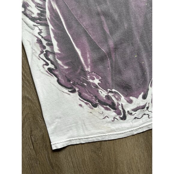 Vintage Y2K The Joker Batman Dark Knight Heath Ledger AOP White Shirt XL - Picture 8 of 13